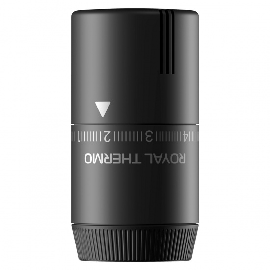 Большое фото товара - Термоголовка жидкостная Design М30х1,5 (черный) Royal Thermo RATHDN13015BL, RATHDN13015BL. Вариант №1