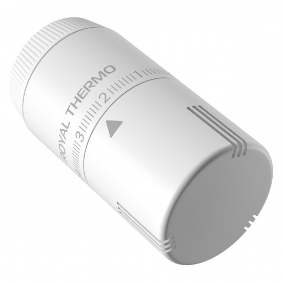 Большое фото товара - Термоголовка жидкостная Design М30х1,5 (белый) Royal Thermo RATHDN13015WH, RATHDN13015WH. Вариант №2