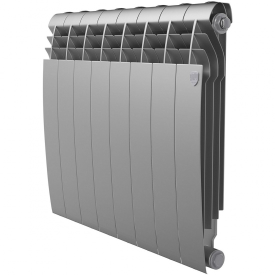 Большое фото товара - Радиатор BiLiner 500 Silver Satin - 8 секц. Royal Thermo RTBSS50008, RTBSS50008. Вариант №1