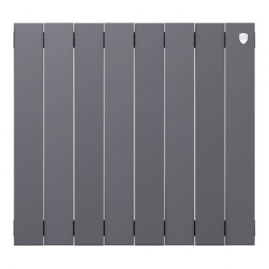 Большое фото товара - Радиатор PianoForte 500 Silver Satin - 8 секц. Royal Thermo RTPNSS50008, RTPNSS50008. Вариант №2