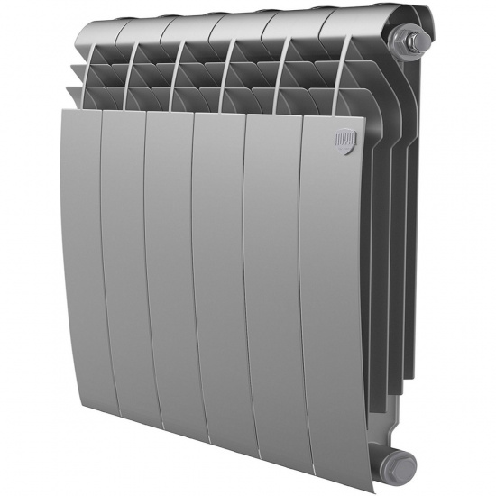 Большое фото товара - Радиатор BiLiner 500 Silver Satin - 6 секц. Royal Thermo RTBSS50006, RTBSS50006. Вариант №1