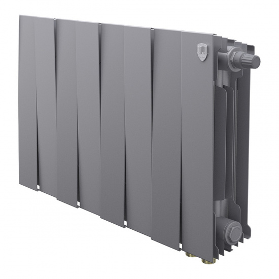 Большое фото товара - Радиатор PianoForte 300 Silver Satin VDR80 - 8 секц. Royal Thermo RTPSSVDR8030008, RTPSSVDR8030008. Вариант №1
