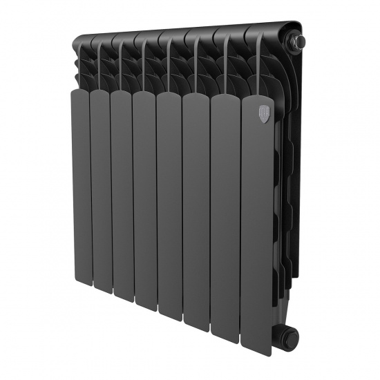 Большое фото товара - Радиатор Revolution Bimetall 500 2.0/Noir Sable – 8 секц. Royal Thermo RTRBNS250008, RTRBNS250008. Вариант №1