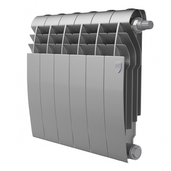 Большое фото товара - Радиатор BiLiner 350 Silver Satin VR80 - 6 секц. Royal Thermo RTBSSVR8035006, RTBSSVR8035006. Вариант №1