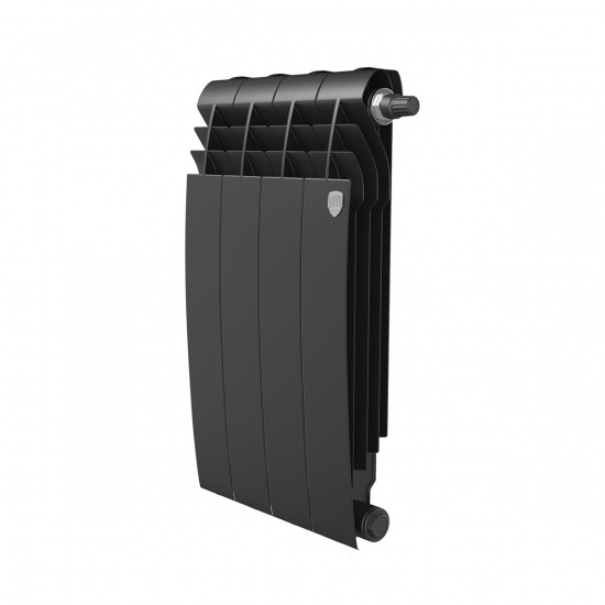 Большое фото товара - Радиатор биметаллический BILINER B 500 Чёрный - 4 секц. Royal Thermo RTBB350004, RTBB350004. Вариант №1