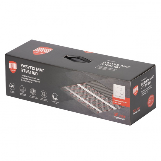 Большое фото товара - Комплект теплого пола EasyFix Mat RTEM 2-180-0,5 терморегулятор Basic Royal Thermo RTEM 2-180-0,5, RTEM 2-180-0,5 комплект. Вариант №5