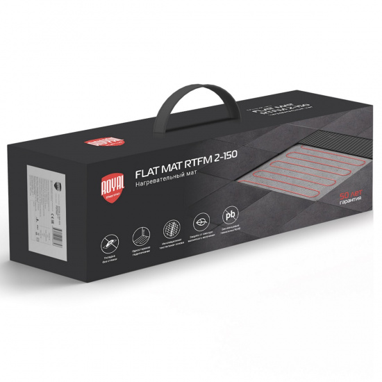 Большое фото товара - Мат нагреват. Flat Mat RTFM 2-150-5 терморегулятор RTS-16 Royal Thermo RTFM 2-150-5 с RTS-16, RTFM 2-150-5 комплект с RTS-16. Вариант №5