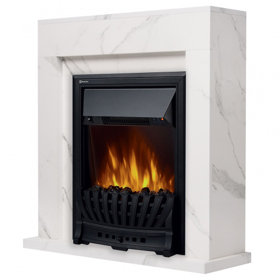 Большое фото товара - Портал Simple Classic белый мрамор Firelight Simple Cl WM, Simple Cl WM. Вариант №1