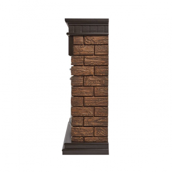 Большое фото товара - Портал Bricks Wood 30 камень коричневый шпон темный дуб Firelight Bricks Wood 30 BW, Bricks Wood 30 BW. Вариант №3