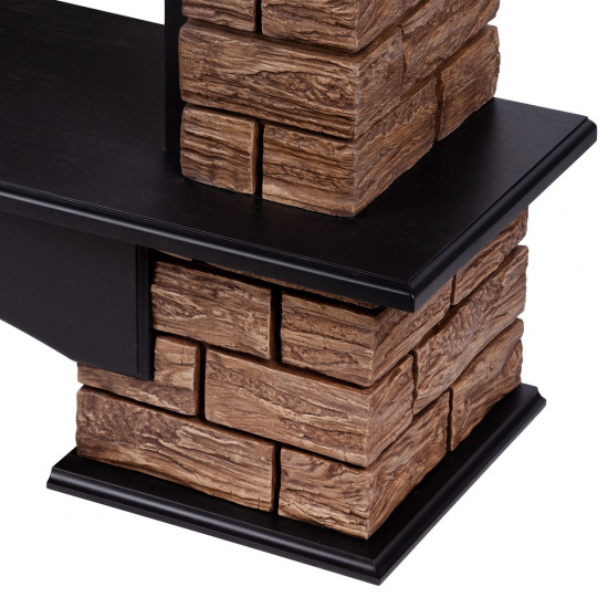 Большое фото товара - Портал Forte Wood 25 камень темный шпон венге Firelight Forte Wood 25 BW, Forte Wood 25 BW. Вариант №4