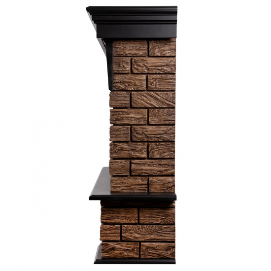 Большое фото товара - Портал Forte Wood 25 камень темный шпон венге Firelight Forte Wood 25 BW, Forte Wood 25 BW. Вариант №5