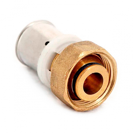 Большое фото товара - Муфта пресс-В 16x3/4 EK с накидной гайкой Uni-Fitt 713G6300, 713G6300. Вариант №2