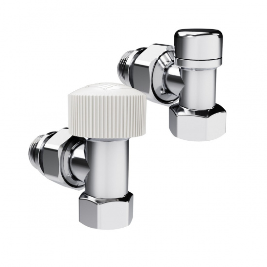 Большое фото товара - Набор термостатический угловой Design 1/2 М30х1,5 (Хром) Royal Thermo RATVDU11212CH, RATVDU11212CH. Вариант №2