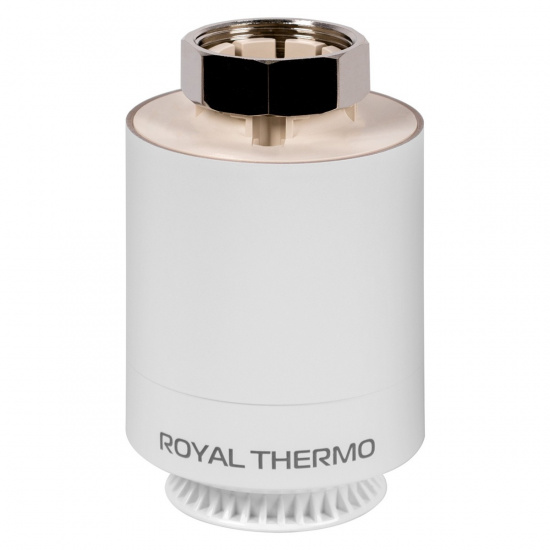 Большое фото товара - Термостат радиаторный электронный Smart Heat белый Royal Thermo RTE 77.001, RTE 77.001. Вариант №2