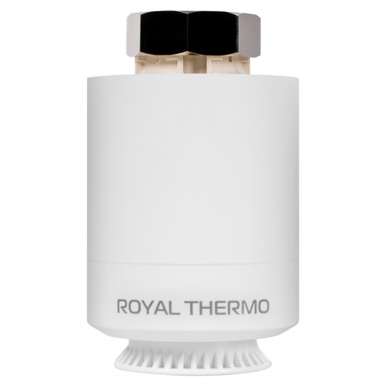 Большое фото товара - Термостат радиаторный электронный Smart Heat белый Royal Thermo RTE 77.001, RTE 77.001. Вариант №3