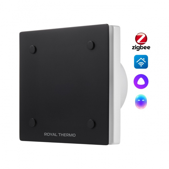 Большое фото товара - Вентилятор вытяжной Calipso Royal Thermo RAFC 120 Black, RAFC 120 Black. Вариант №1