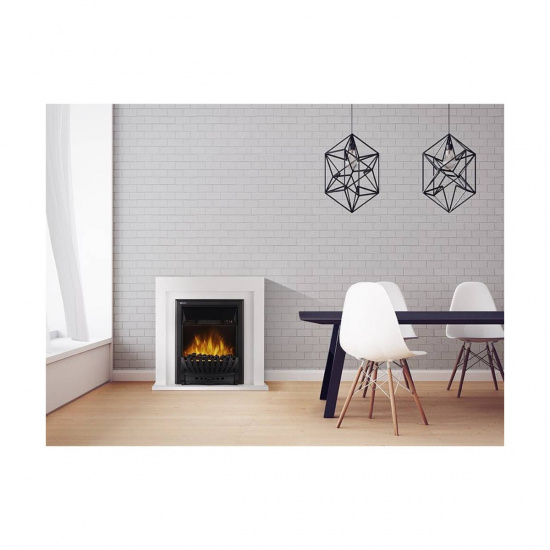 Большое фото товара - Каминокомплект:Очаг EFP/P-1020LS портал Simple Classic белый мрамор Electrolux set Simple Classic WM, set Simple Classic WM. Вариант №3