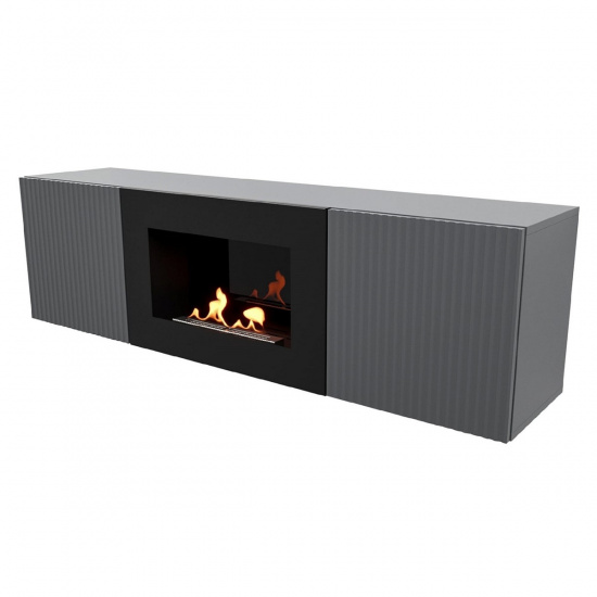 Большое фото товара - Тумба с биокамином BFP/P-1400L графит Firelight BFP/P-1400L G, BFP/P-1400L G. Вариант №1