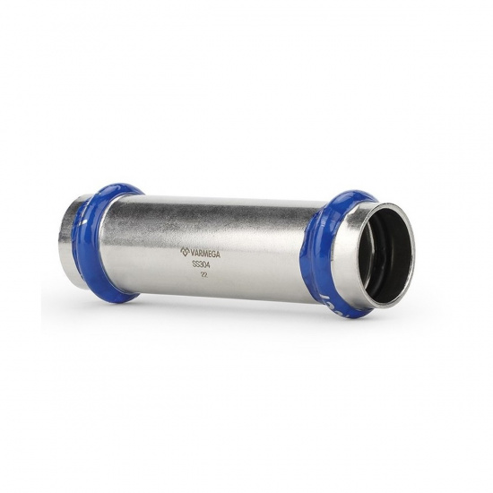 Большое фото товара - Муфта двухраструбная Inox Press надвижная 22x22 VARMEGA VM703002222, VM703002222. Вариант №2