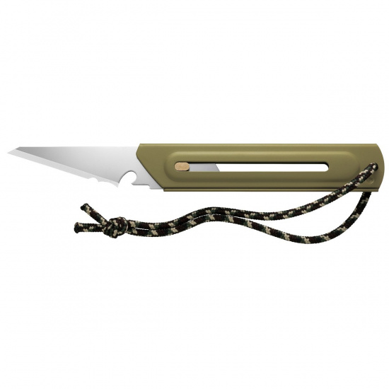Большое фото товара - Многоцелевой нож со сменным лезвием WORKS BK1 BUSHCRAFT KNIFE OLFA OW-BK1-OD, OW-BK1-OD. Вариант №4