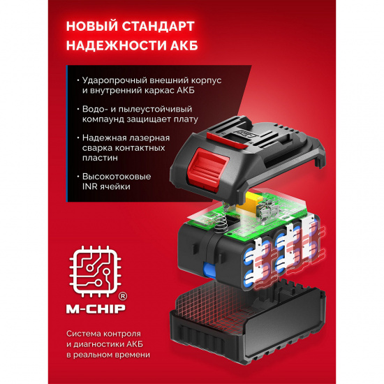 Большое фото товара - Зарядное устройство для LMS АКБ 2х3А 2 порта 20В ЗУБР БЗУ-20-2, БЗУ-20-2. Вариант №3