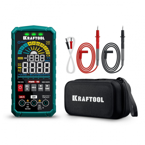 Большое фото товара - Смарт-мультиметр KMS-10 цифровой KRAFTOOL 59872, 59872. Вариант №1