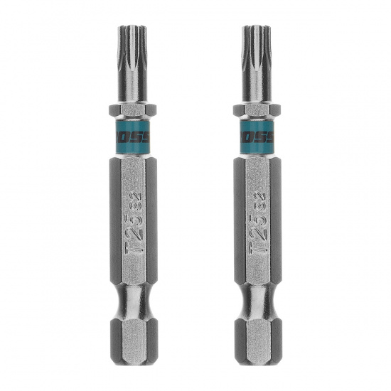 Большое фото товара - Бита Torx 25х50мм сталь S2 шестигр. 2шт Gross 114711, 114711. Вариант №1