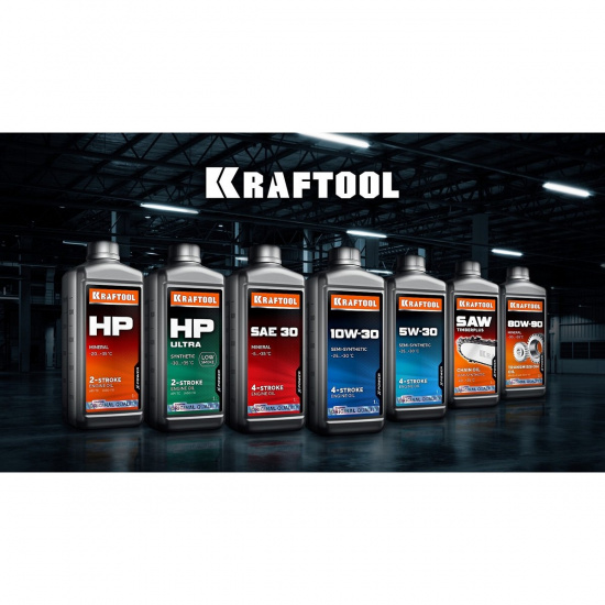 Большое фото товара - Минеральное масло для 2-тактных двигателей 1л HP KRAFTOOL 41502-1, 41502-1. Вариант №2