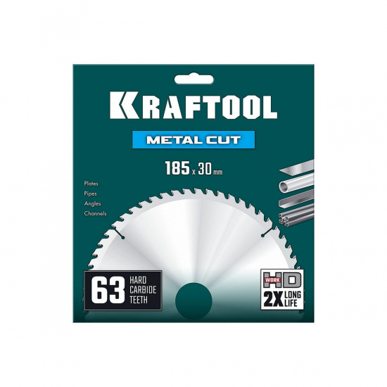 Большое фото товара - Диск пильный по металлу и стали 63Т Metal Cut 185х30мм KRAFTOOL 36954-185-30-63, 36954-185-30-63. Вариант №2