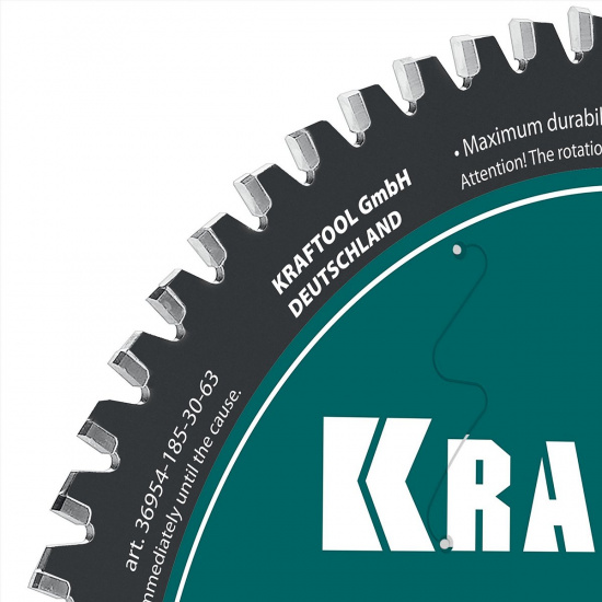 Большое фото товара - Диск пильный по металлу и стали 63Т Metal Cut 185х30мм KRAFTOOL 36954-185-30-63, 36954-185-30-63. Вариант №3