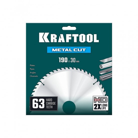 Большое фото товара - Диск пильный по металлу и стали 63Т Metal Cut 190х30мм KRAFTOOL 36954-190-30-63, 36954-190-30-63. Вариант №2