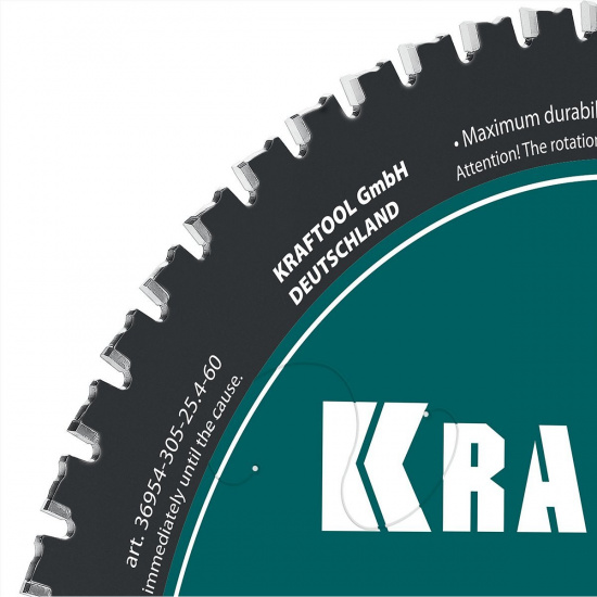 Большое фото товара - Диск пильный по металлу и стали 60Т Metal Cut 305х25.4мм KRAFTOOL 36954-305-25.4-60, 36954-305-25.4-60. Вариант №3