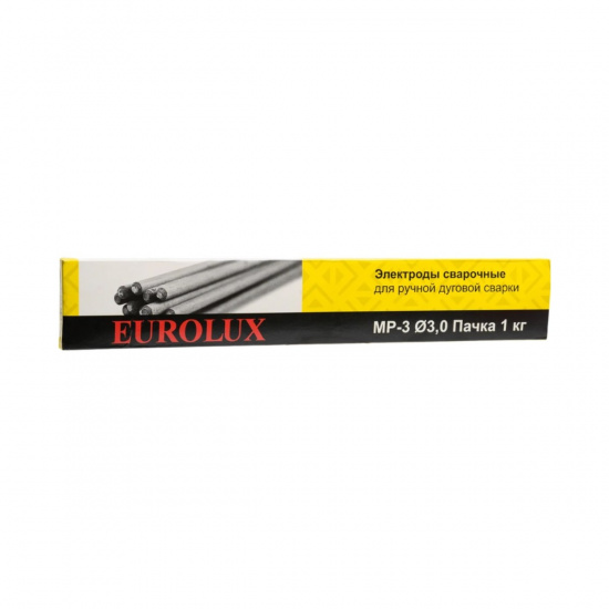 Большое фото товара - Электрод  МР-3 Ф3,0 Пачка 1кг Eurolux 900/71/6/92, 900/71/6/92. Вариант №1