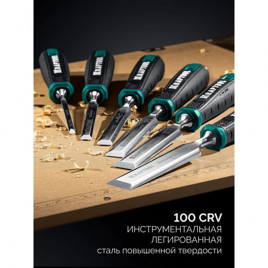 Большое фото товара - Стамеска-долото с двухкомпонентной рукояткой GRAN 32мм KRAFTOOL 1818-32, 1818-32. Вариант №5