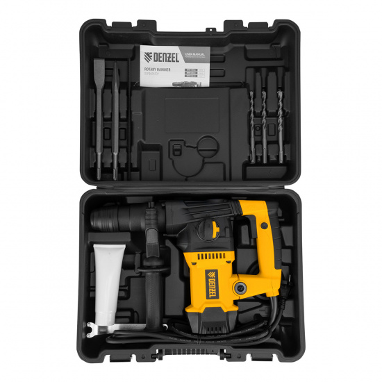 Большое фото товара - Перфоратор электрический RHVB-1250-32 SDS-plus 1250Вт 5,5Дж 4 реж. Denzel 26614, 26614. Вариант №3