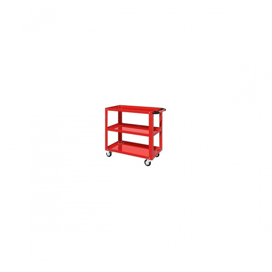 Большое фото товара - Тележка открытая 3 полки Classic красная FERRUM 02.230L-3000, 02.230L-3000. Вариант №1