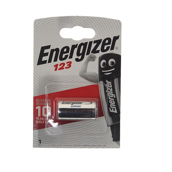 Большое фото товара - Элемент питания EN-CR123-BL1 LITHIUM фотоаппарат 3V ENERGIZER EN-CR123бл, EN-CR123бл. Вариант №1