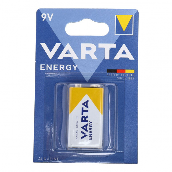 Большое фото товара - Элемент питания SR-1: 6F22 крона ALKALINE ENERGY 9V VARTA VRT-6F22, VRT-6F22. Вариант №1