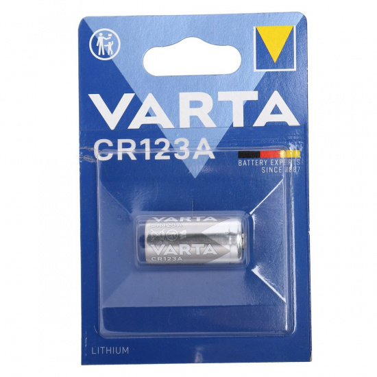 Большое фото товара - Элемент питания CR123A-BL1 фотоаппарат LITHIUM 3V VARTA VRT-CR123бл, VRT-CR123бл. Вариант №1