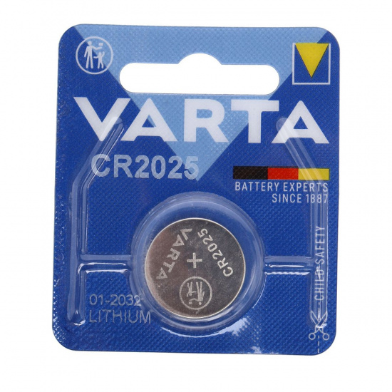 Большое фото товара - Элемент питания CR2025-BL1 LITHIUM таблетка автобрелки 3V VARTA VRT-CR2025бл, VRT-CR2025бл. Вариант №1