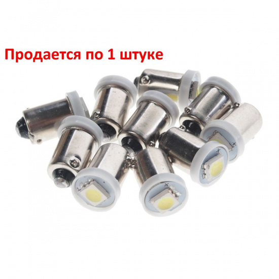 Большое фото товара - Автолампа T4W BA9s 1 SMD 5050 WHITE 6000K 12V MEGA ELECTRIC ME-090124W, ME-090124W. Вариант №1
