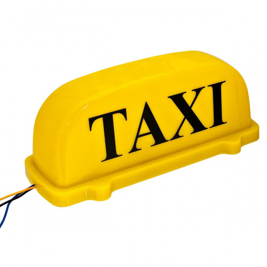 Большое фото товара - Знак ТАКСИ YELLOW taxi магнитный с подсветкой 12V MEGA ELECTRIC TX-200, TX-200. Вариант №1