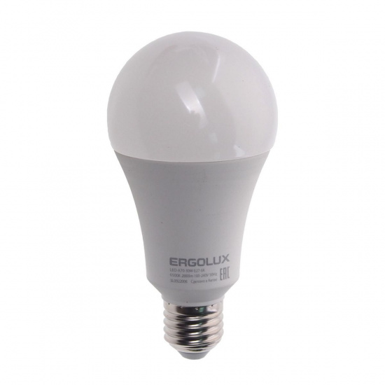 Большое фото товара - Лампа светодиодная E27 A70 30W дневной свет ERGOLUX EL-LED-A70-30W-E27-6K, EL-LED-A70-30W-E27-6K. Вариант №1