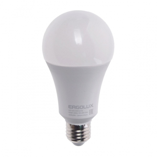 Большое фото товара - Лампа светодиодная E27 A70 35W холодный свет ERGOLUX EL-LED-A70-35W-E27-4K, EL-LED-A70-35W-E27-4K. Вариант №1