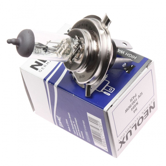 Большое фото товара - Автолампа H4 100/80 P43t-38 RALLY 12V NEOLUX N484, N484. Вариант №1