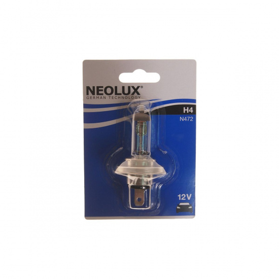 Большое фото товара - Автолампа H4 60/55 P43t-38 блистер 12V NEOLUX N472-01B, N472-01B. Вариант №1