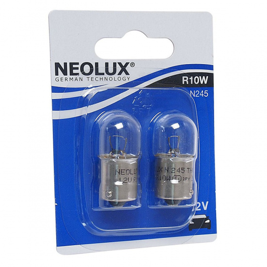 Большое фото товара - Автолампа R10W BA15s блистер 2шт 12V NEOLUX N245-02B, N245-02B. Вариант №1