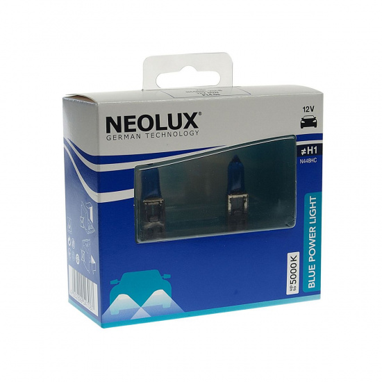Большое фото товара - Автолампа H1 80 P14.5s BLUE POWER LIGHT 5000K бокс 2шт 12V NEOLUX N448HC-2SCB, N448HC-2SCB. Вариант №1