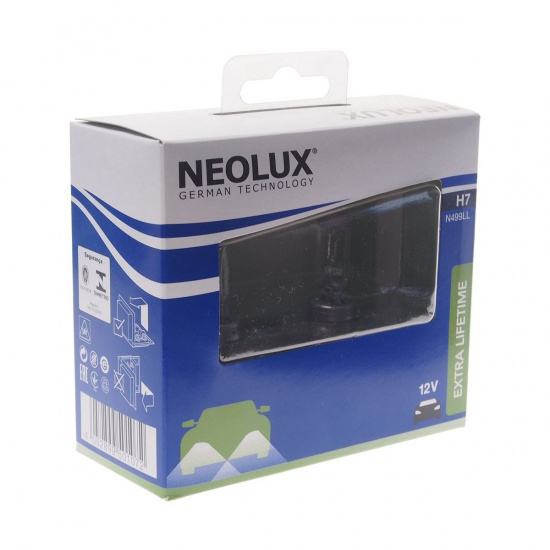 Большое фото товара - Автолампа H7 55 PX26d LONG LIFE бокс 2шт 12V NEOLUX N499LL-2SCB, N499LL-2SCB. Вариант №1