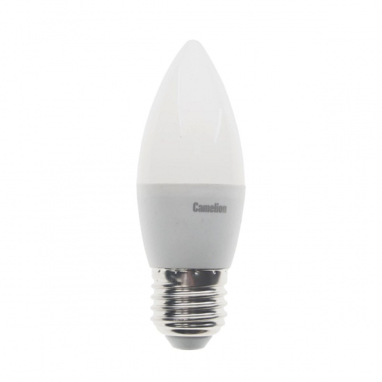 Большое фото товара - Лампа светодиодная E27 С35 8W тёплый свет CAMELION C-LED8-C35/830/E27, C-LED8-C35/830/E27. Вариант №1